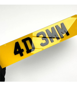 4D Car Registration Plates UK GB Pair plates