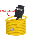 EtechDiag BMW Ethernet to OBD2 16 Pin Cable for Coding
