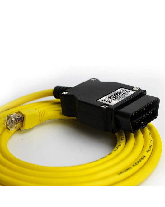 EtechDiag BMW Ethernet to OBD2 16 Pin Cable for Coding