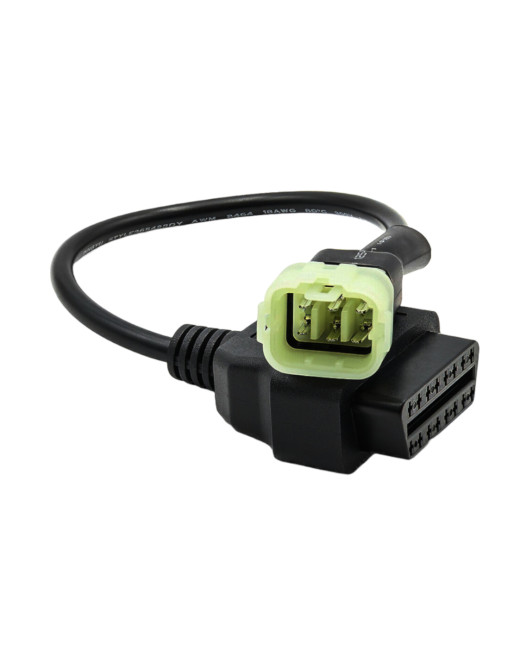 EtechDiag Kawasaki OBD2 16 to 6 Pin Motorcycle Adapter Cable