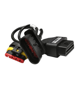 EtechDiag Vespa Motorcycle Extension OBD2 16 to Female and Male 5 Pin Cable