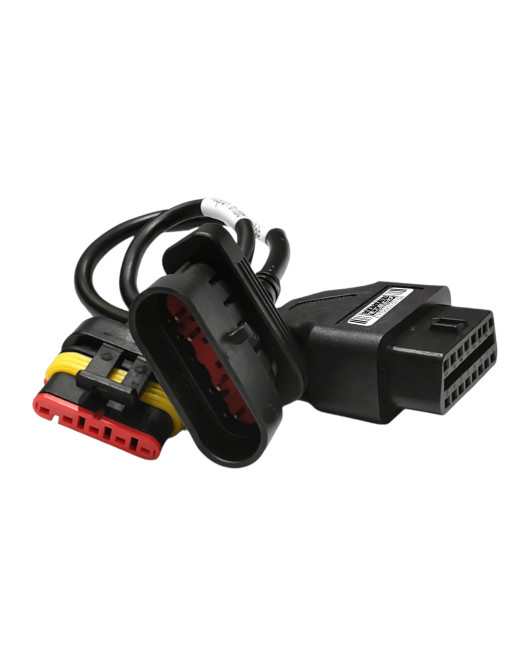 EtechDiag Vespa Motorcycle Extension OBD2 16 to Female and Male 5 Pin Cable