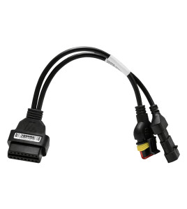 EtechDiag Vespa Motorcycle Extension OBD2 16 to Female and Male 5 Pin Cable