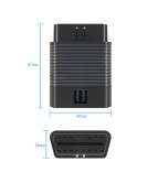 EtechDiag Slim Heavy Duty Adapter OBD2 16 Pin Male to Female