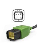 Autroniq AC013 Husqvarna OBD2 16-Pin to 6-Pin Motorcycle Diagnostic Cable Adaptor