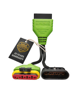 Autroniq AC018 Vespa OBD2 16-Pin to 5-Pin Male 5-Pin Female Motorcycle Diagnostic Cable Adaptor