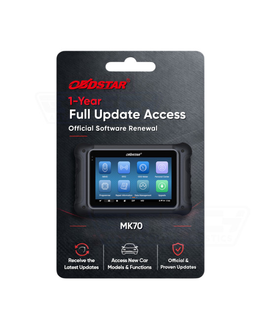 OBDSTAR Update for MK70 One Year Software Subscription License Renewal Moto Key Programmer
