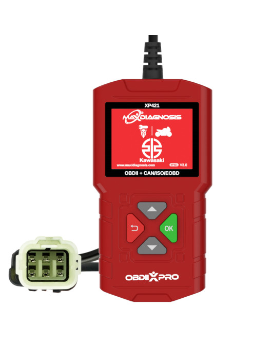 Maxidiagnosis OBDIIXPRO Kawasaki 6 Pin Diagnostic Engine Scanner Tool