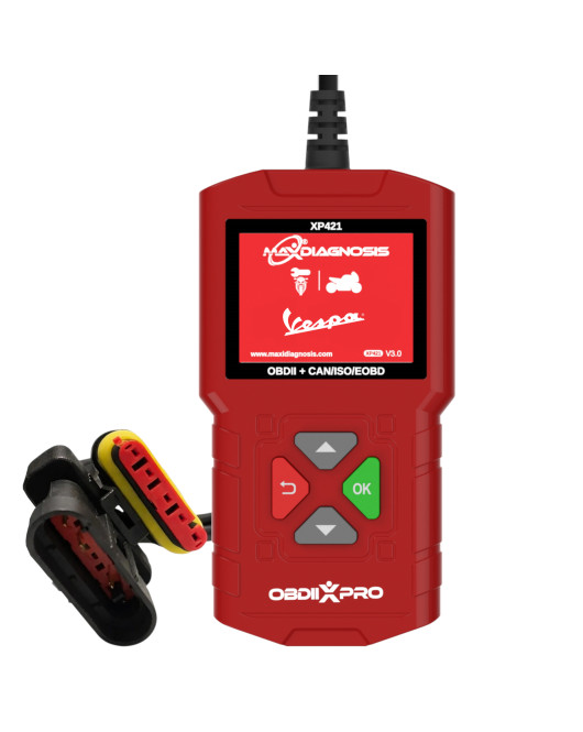Maxidiagnosis OBDIIXPRO Vespa Double 5 Pin Diagnostic Engine Scanner Tool