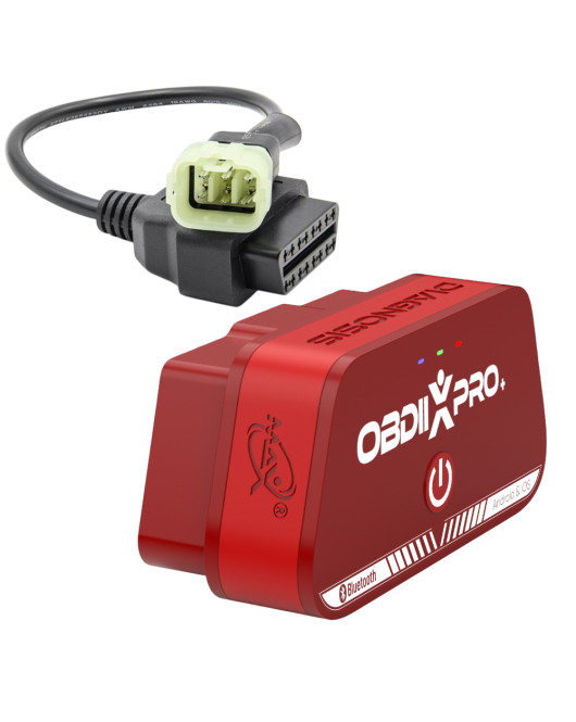 Maxidiagnosis OBDIIXPRO Kawasaki 6 pin OBD2 ELM327 Bluetooth diagnostic scanner tool